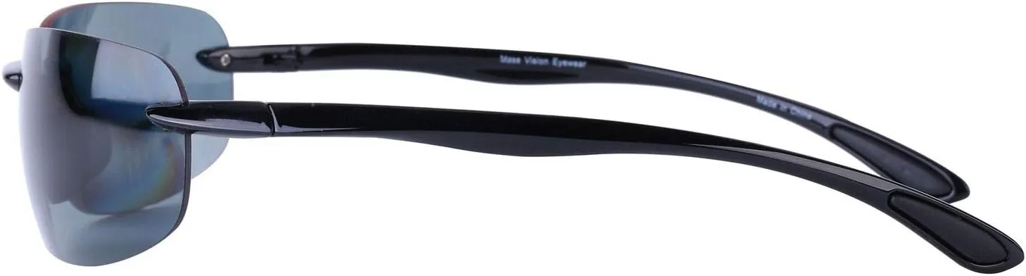 The Influencer 2 Pair of Lightweight Sport Wrap Polarized Sunglasses for Men and Women - 2 Hard Cases Included
