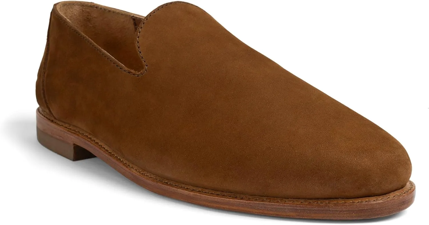 The Montana, Leather Slip On Loafers, Business Casual Shoes for Men, Mens Dress Sneakers, Men's Boat Shoe, Slipper & Moccasins Alternative, Comfortable Dressy Brown & Black, Non Slip Work Loafer