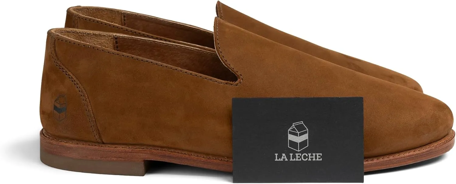 The Montana, Leather Slip On Loafers, Business Casual Shoes for Men, Mens Dress Sneakers, Men's Boat Shoe, Slipper & Moccasins Alternative, Comfortable Dressy Brown & Black, Non Slip Work Loafer