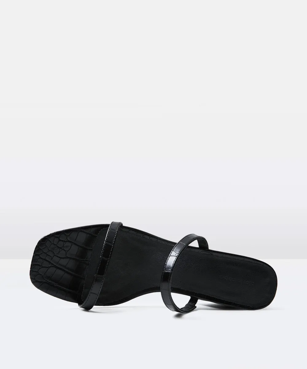 The Naomi Block Heels Black