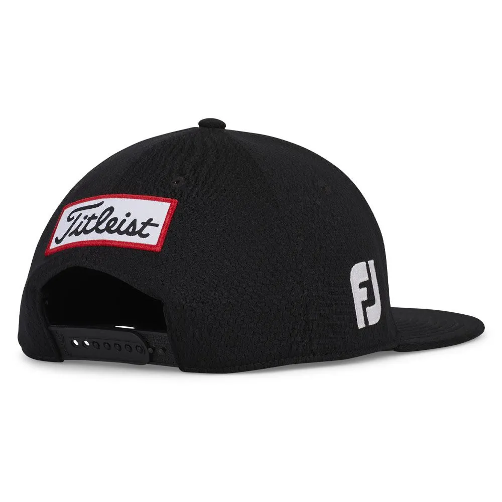 Titleist Tour Elite Flat Bill Golf Cap Black/White - 24 Men