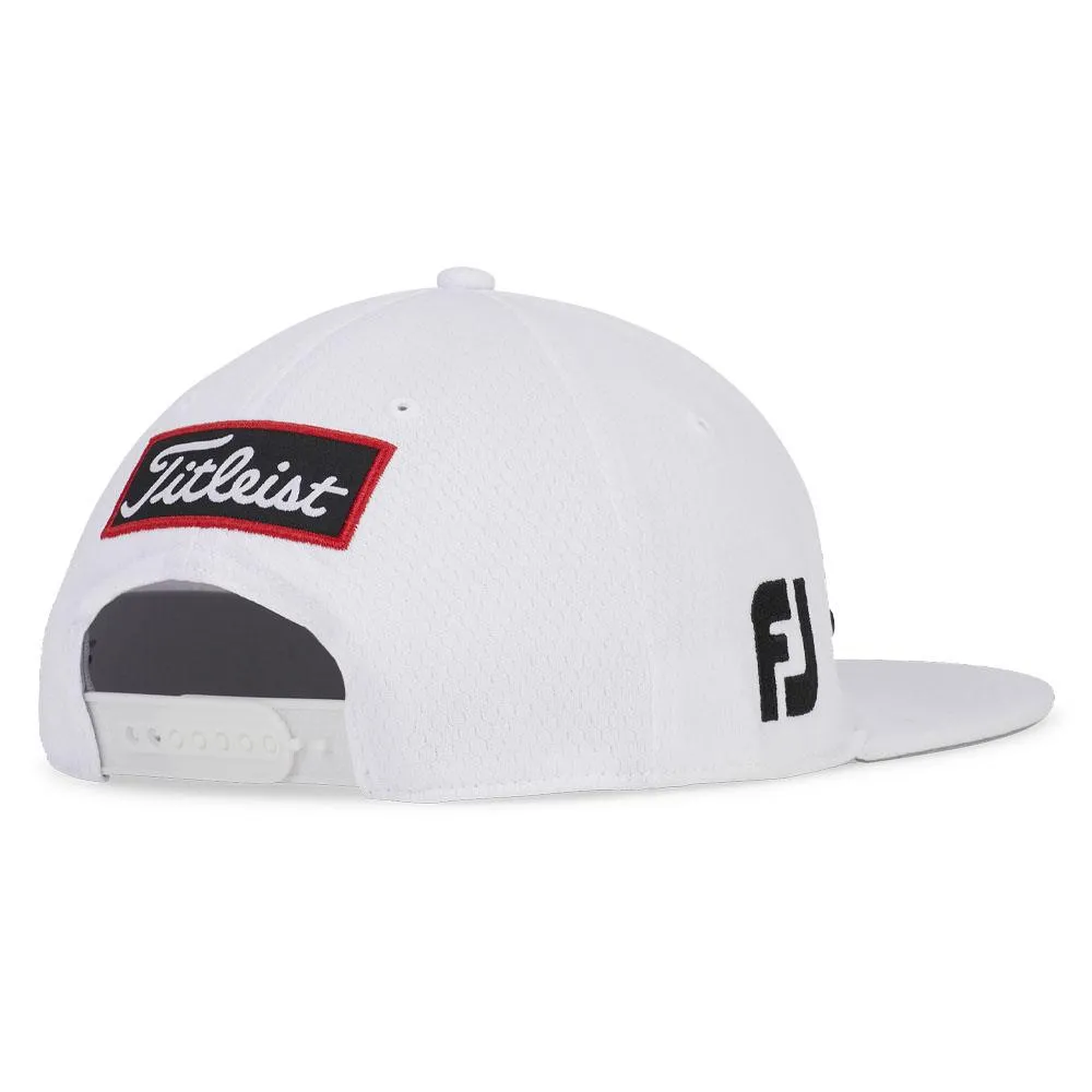 Titleist Tour Elite Flat Bill Golf Cap White/Black - 24 Men