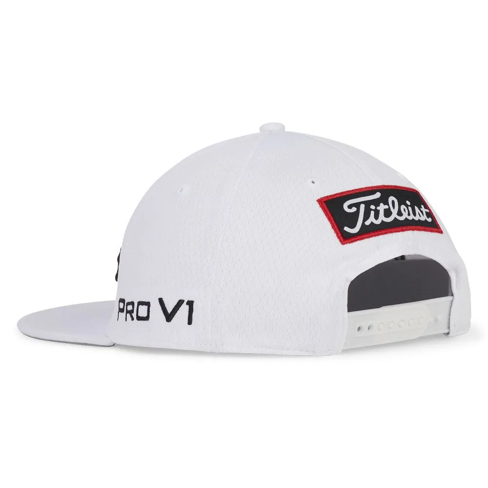 Titleist Tour Elite Flat Bill Golf Cap White/Black - 24 Men