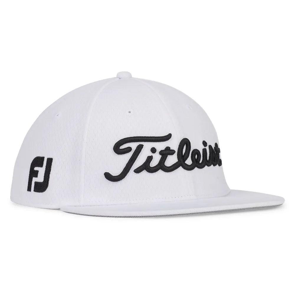 Titleist Tour Elite Flat Bill Golf Cap White/Black - 24 Men