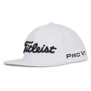 Titleist Tour Elite Flat Bill Golf Cap White/Black - 24 Men