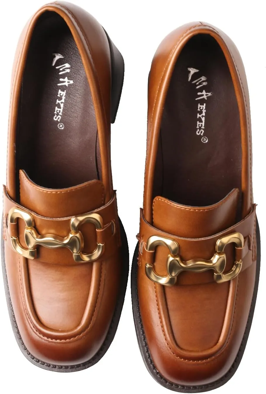 TMA EYES Women's Chunky Loafers, Easy to Slip On and Off