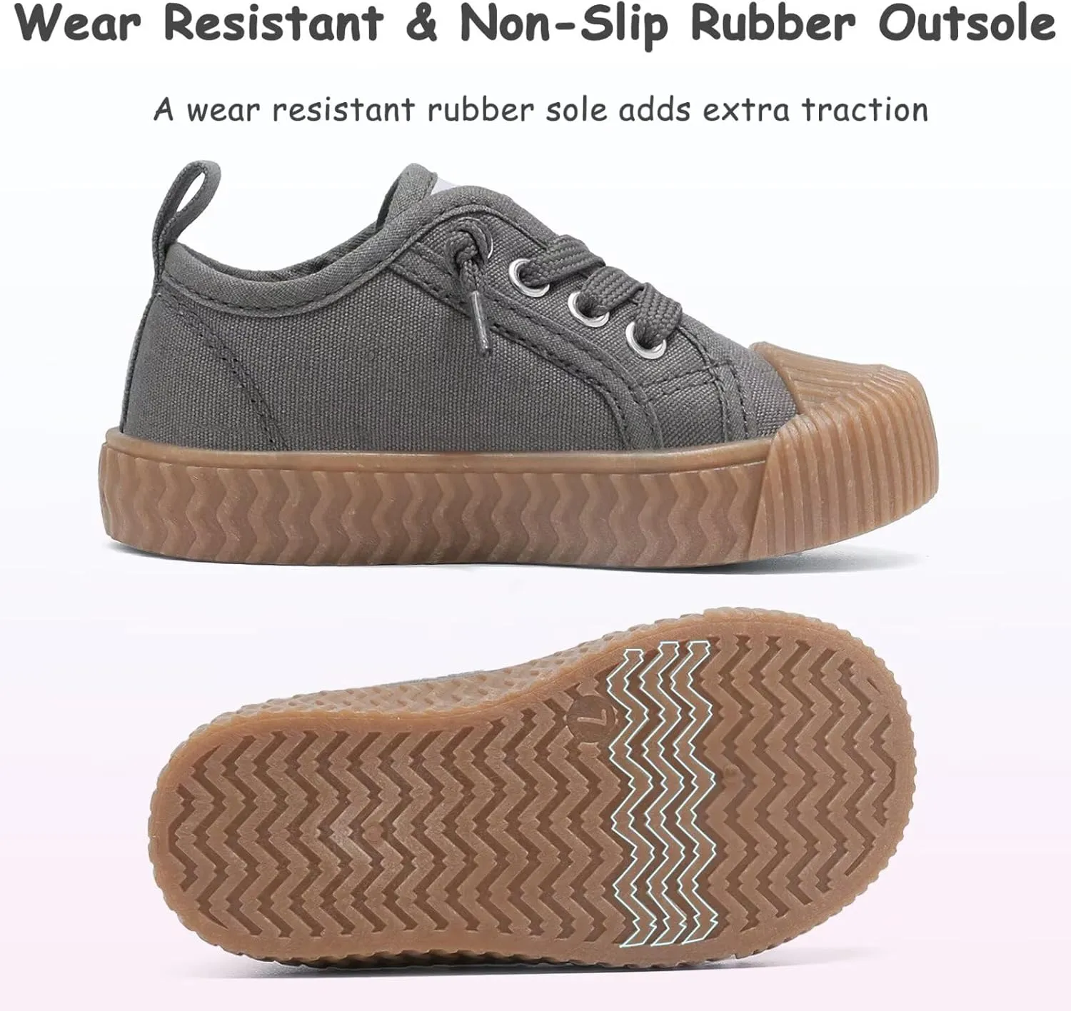 Toddler Shoes Boys Girls Slip On Canvas Sneakers