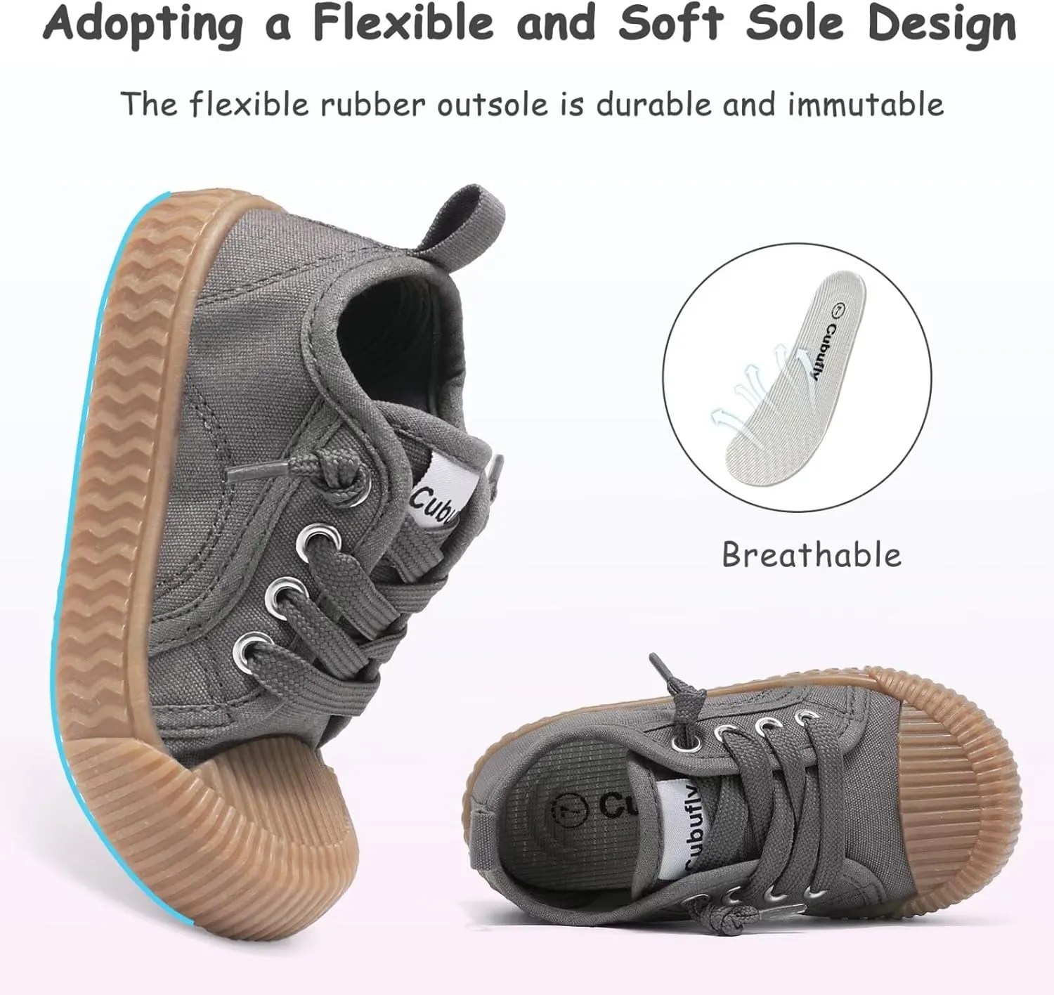 Toddler Shoes Boys Girls Slip On Canvas Sneakers