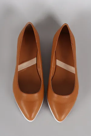 Toe Slip Contrast Sole Loafer On Pointy Flat Professional service Low-cost opportunity