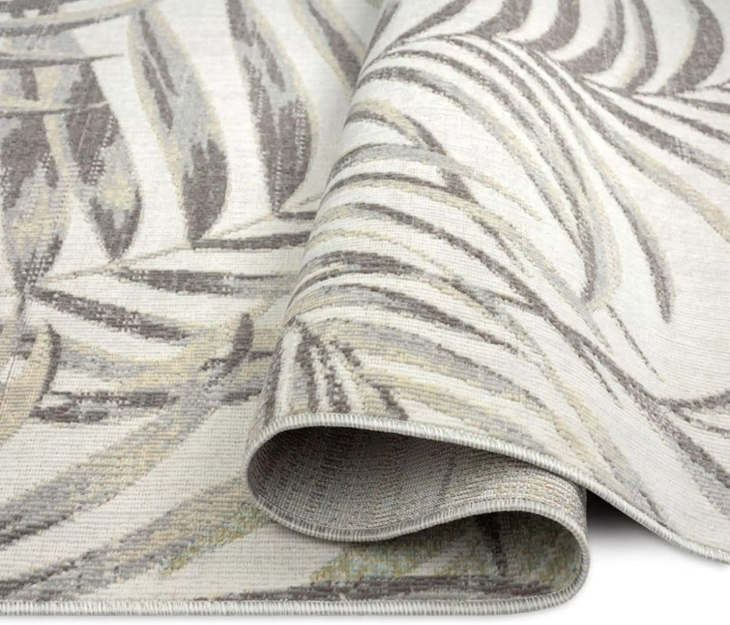 Tommy Bahama Malibu Palm Springs Coastal Indoor/Outdoor Area Rug, Ivory/Green, 5'3"x7'3"