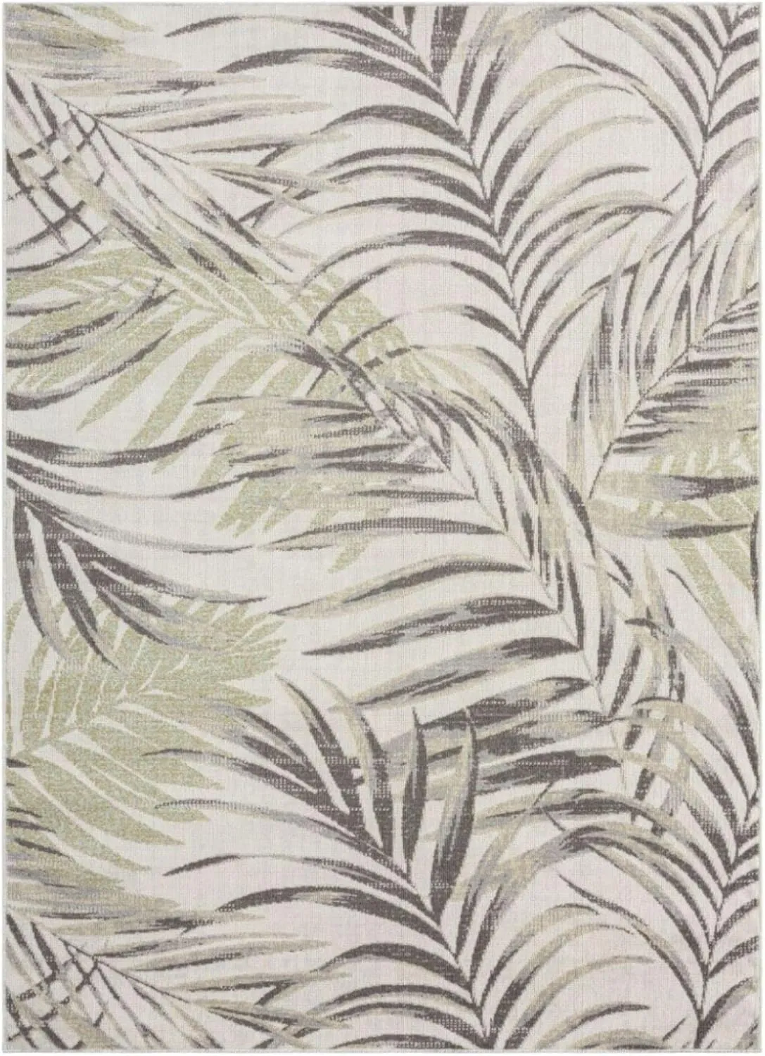Tommy Bahama Malibu Palm Springs Coastal Indoor/Outdoor Area Rug, Ivory/Green, 5'3"x7'3"