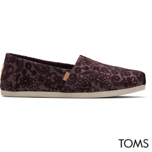 Toms Wmns Alpargata Blackberry Floral Brocade