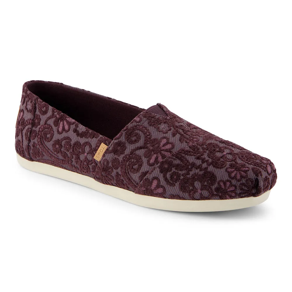 Toms Wmns Alpargata Blackberry Floral Brocade
