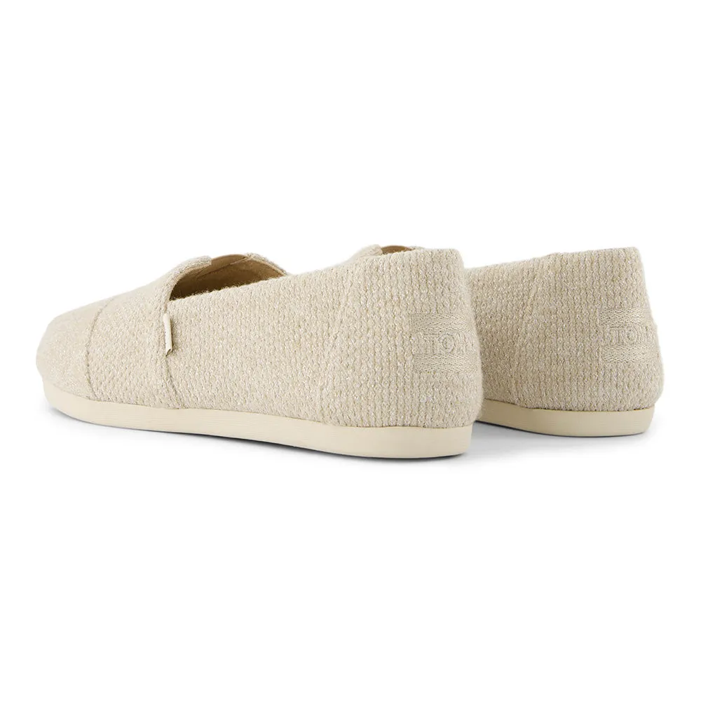 Toms Wmns Alpargata Oatmeal Sparkle Knit