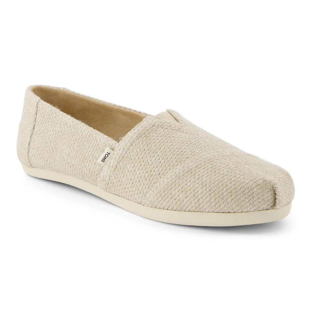 Toms Wmns Alpargata Oatmeal Sparkle Knit