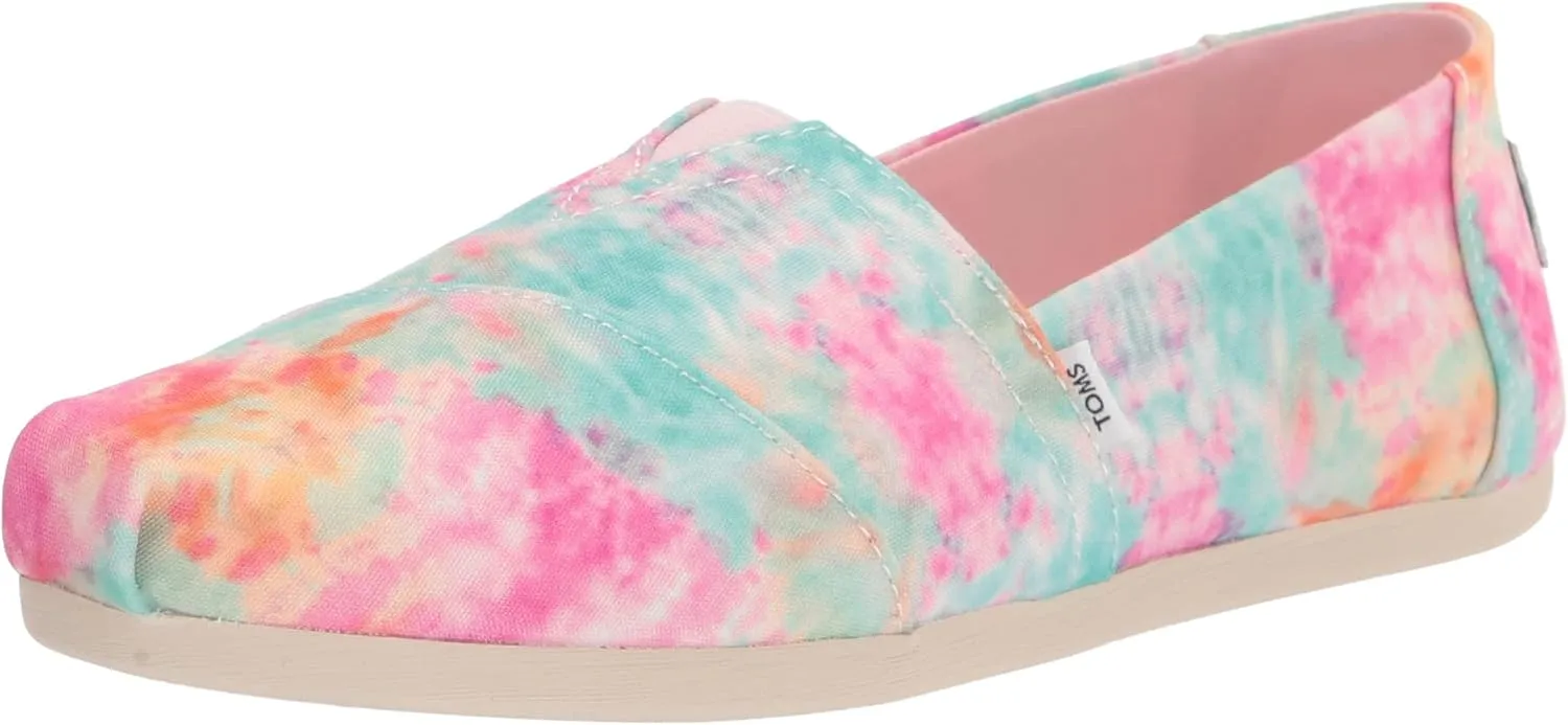 TOMS Womens Alpargata Slip On Flats Casual - Black