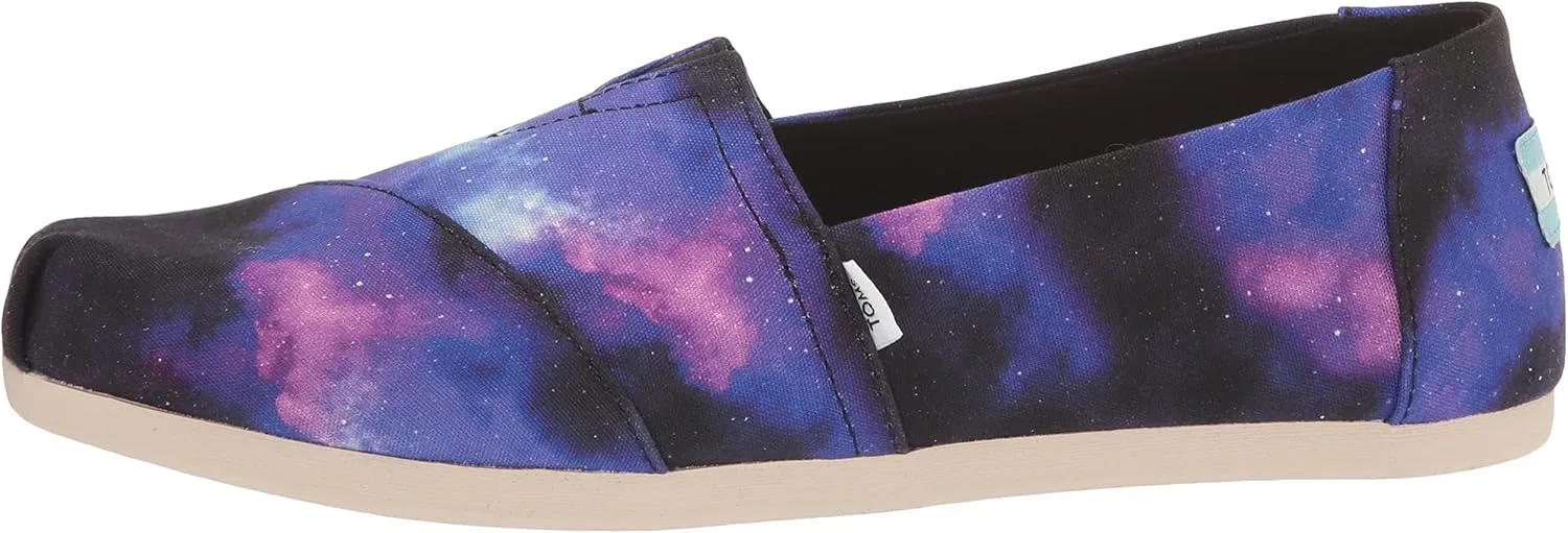 TOMS Womens Alpargata Slip On Flats Casual - Black