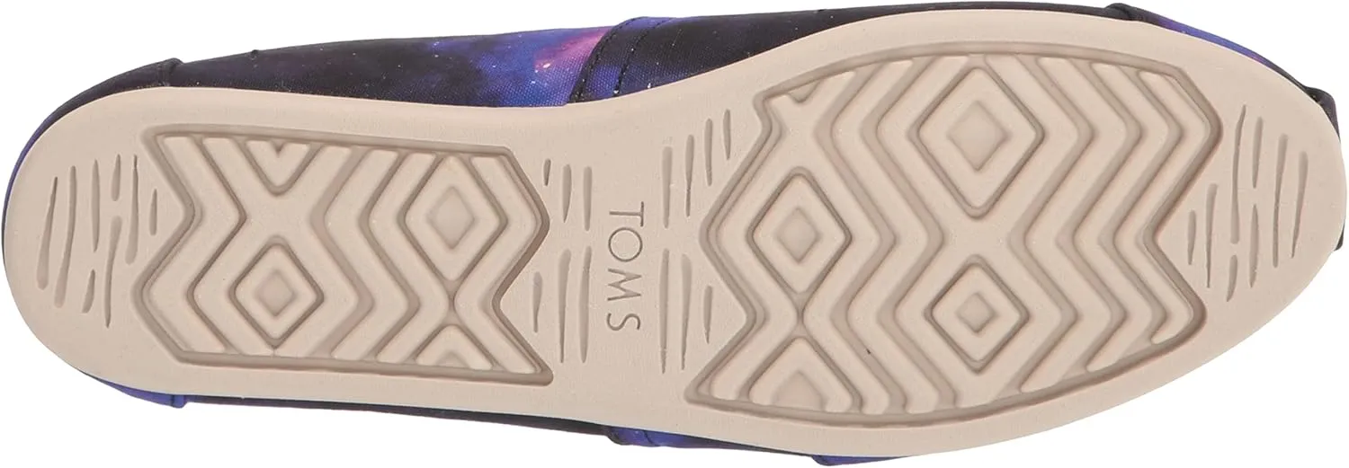 TOMS Womens Alpargata Slip On Flats Casual - Black