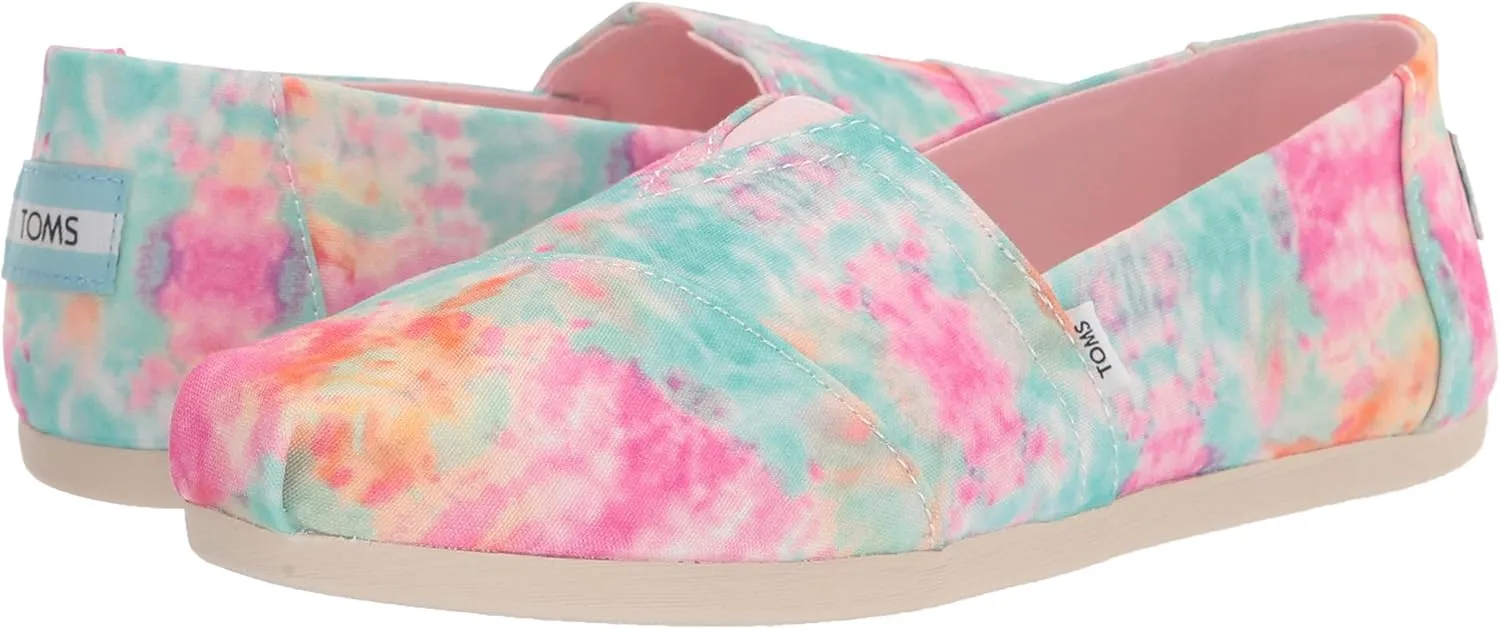 TOMS Womens Alpargata Slip On Flats Casual - Black