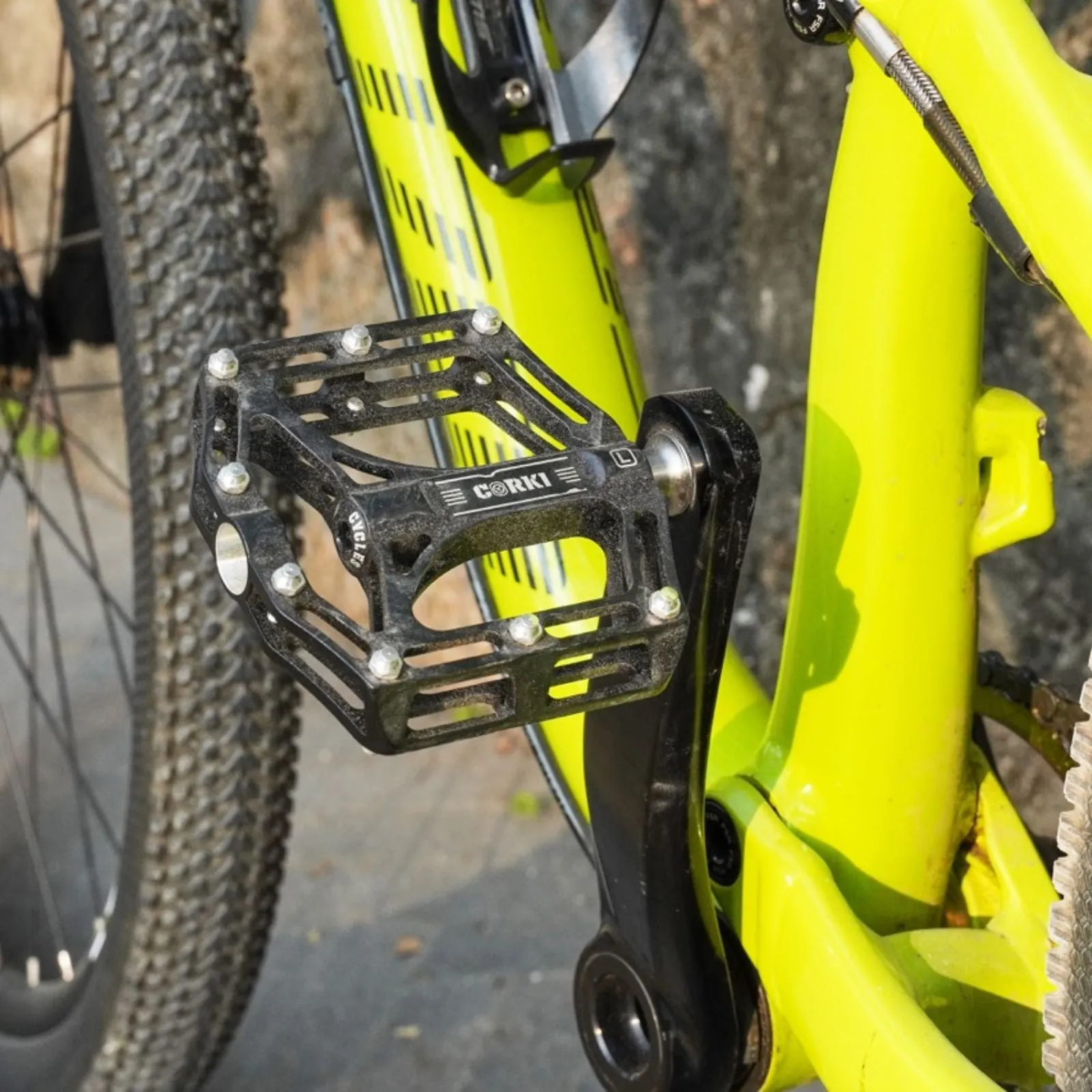 TOPO Titanium Flat Platform Mountain Bike Pedals
