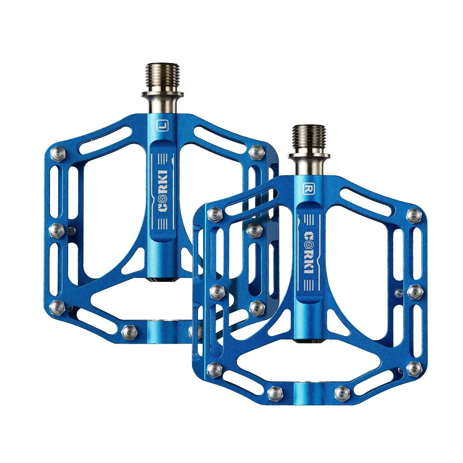TOPO Titanium Flat Platform Mountain Bike Pedals