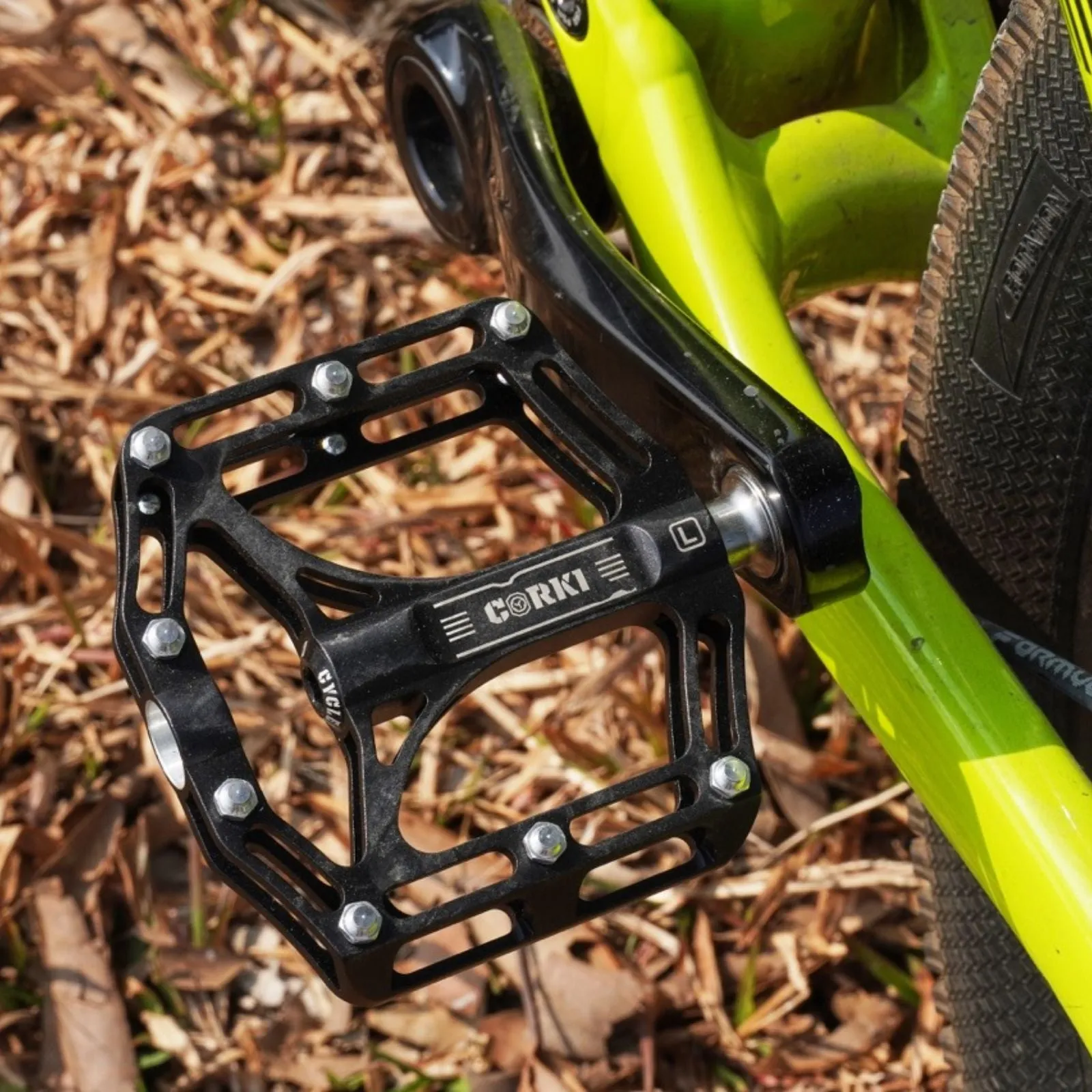 TOPO Titanium Flat Platform Mountain Bike Pedals