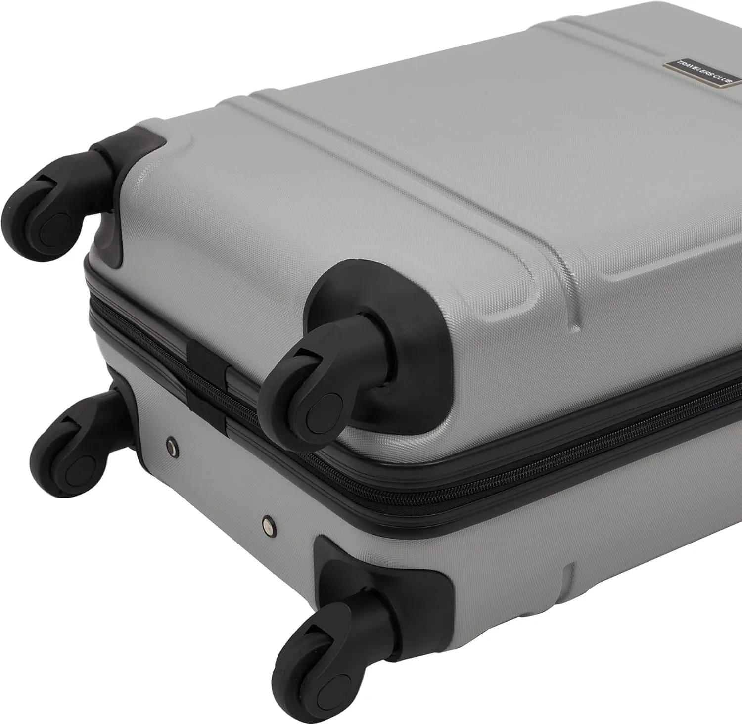 Travelers Club Skyline Spinner Luggage, Gray, 22-Inch Carry-On