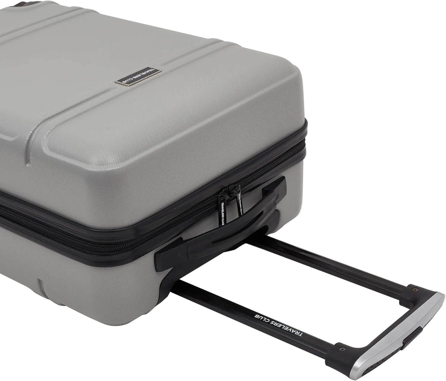 Travelers Club Skyline Spinner Luggage, Gray, 22-Inch Carry-On