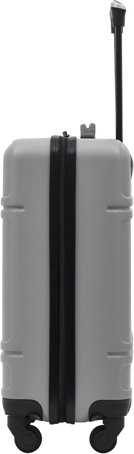 Travelers Club Skyline Spinner Luggage, Gray, 22-Inch Carry-On