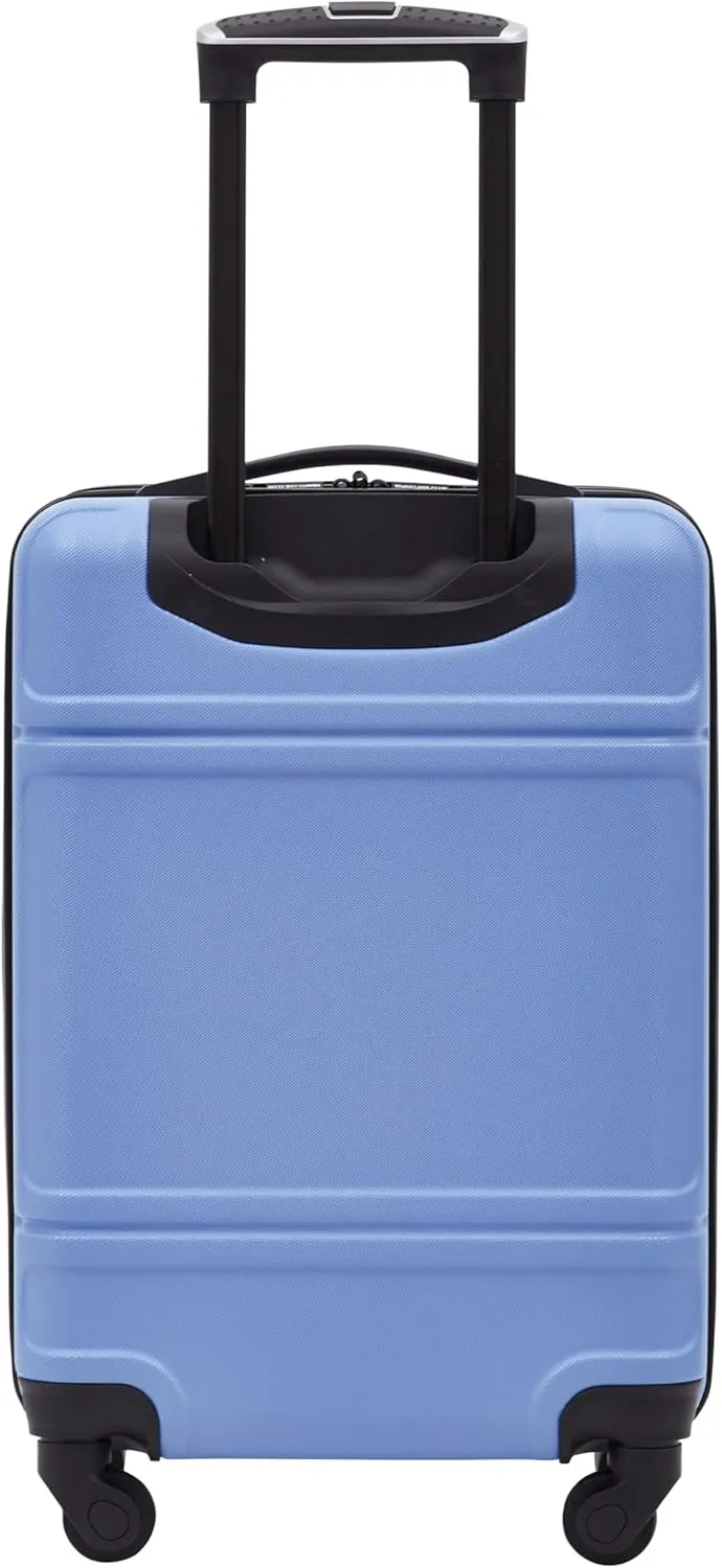 Travelers Club Spinner Luggage, Skyline Blue, 22-Inch Carry-On