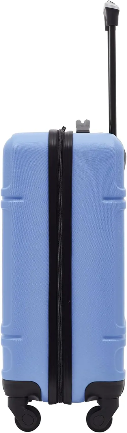 Travelers Club Spinner Luggage, Skyline Blue, 22-Inch Carry-On