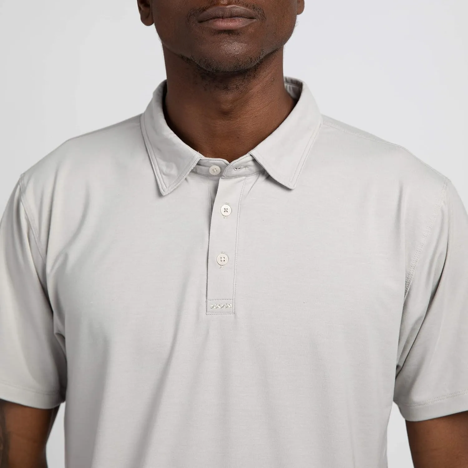 TRUE Linkswear Lux Men's Polo, UPF 50  Sun Protection, Anti Wrinkle, Moisture Wicking