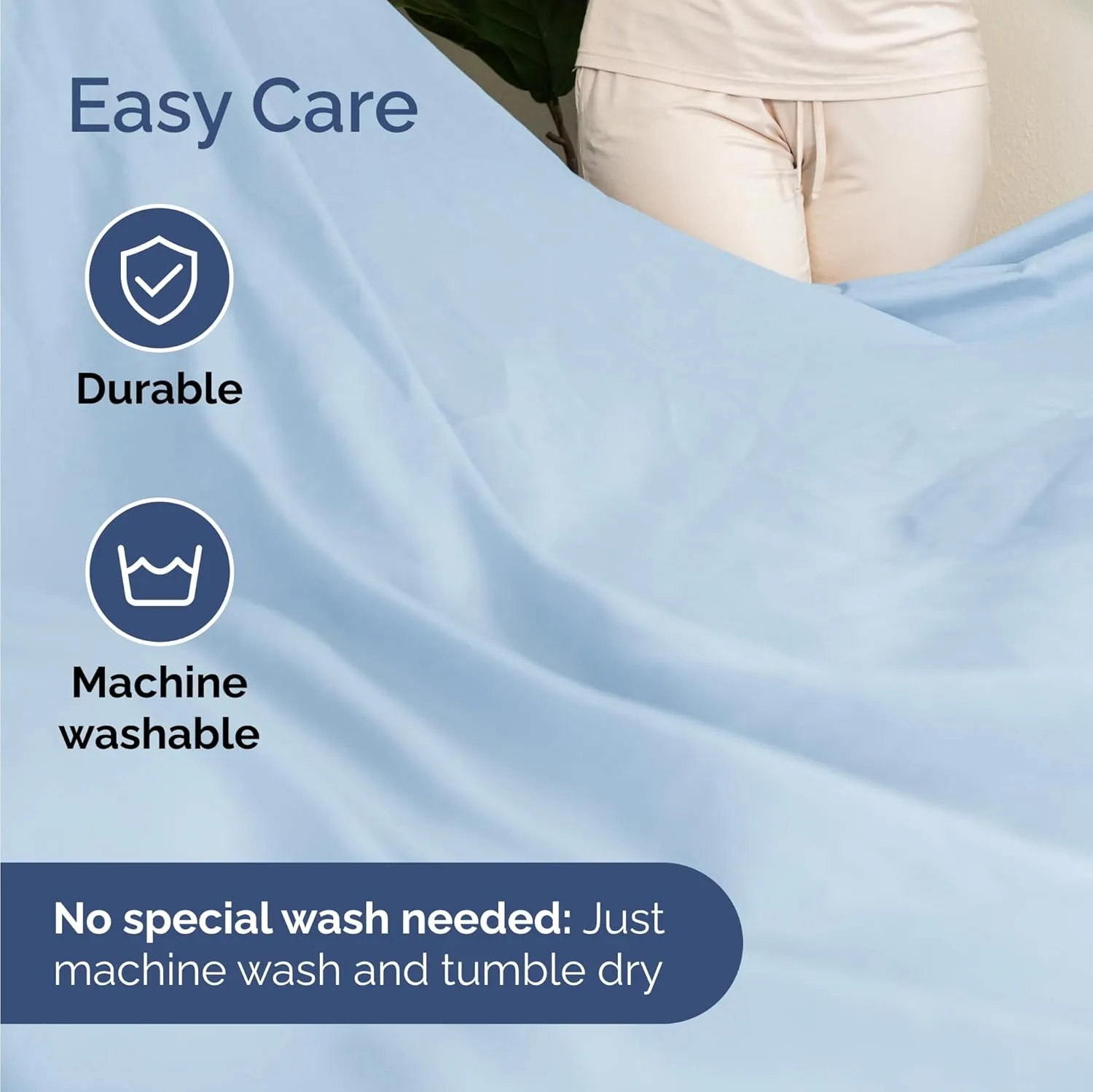 Twin 4 Piece Sheet Set - Comfy, Breathable & Cooling - Hotel Luxury Bedding for Women, Men, Kids & Teens - 1 Flat & 1 Fitted Sheet & 2 Pillowcases w/ Deep Pockets - Soft and Wrinkle Free - Baby Blue