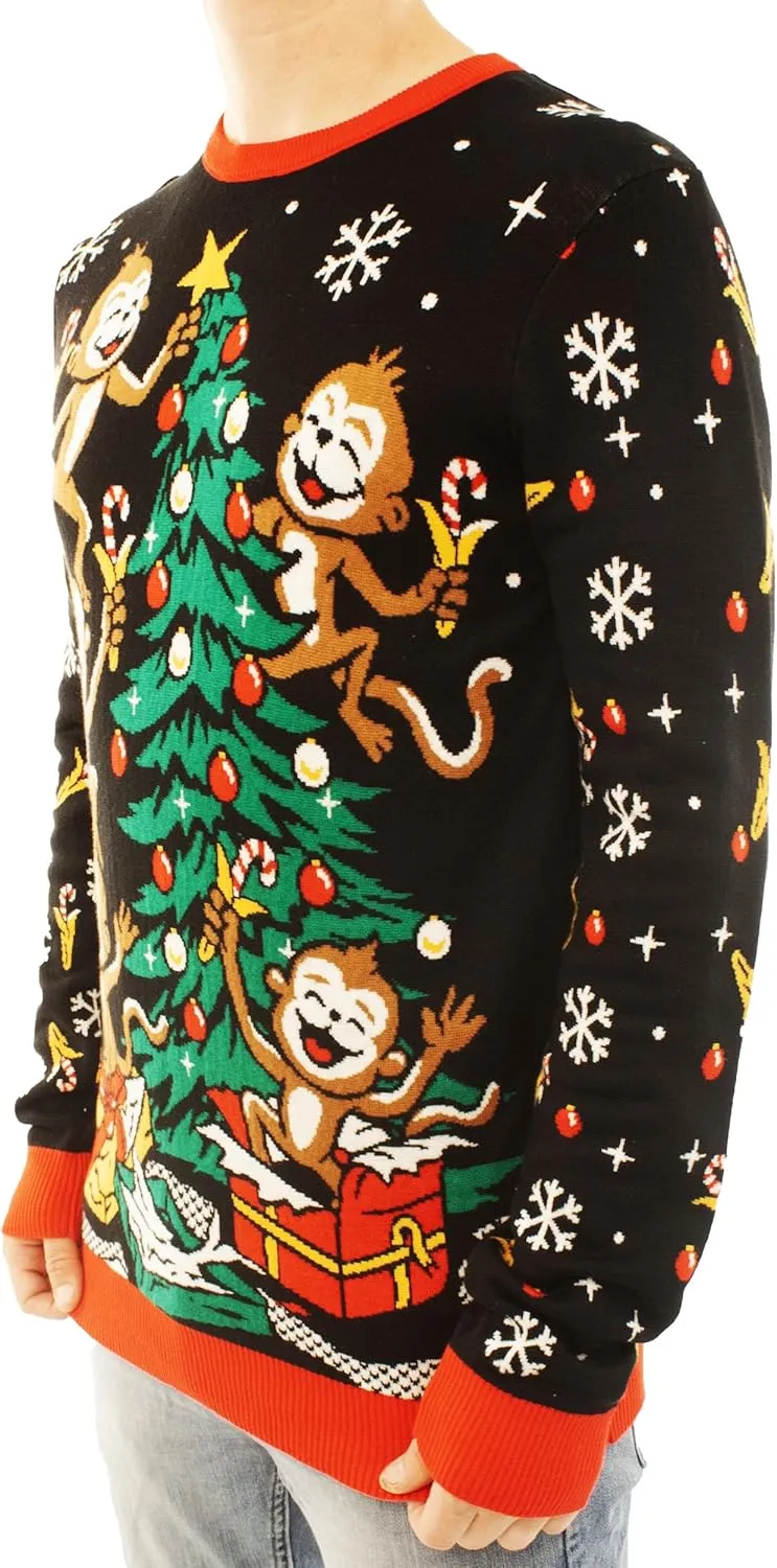 Ugly Christmas Party Knitted Ugly Christmas Sweater for Men and Women - Reindeer & Animals