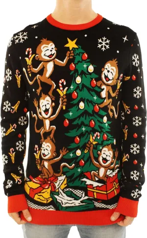 Ugly Christmas Party Knitted Ugly Christmas Sweater for Men and Women - Reindeer & Animals