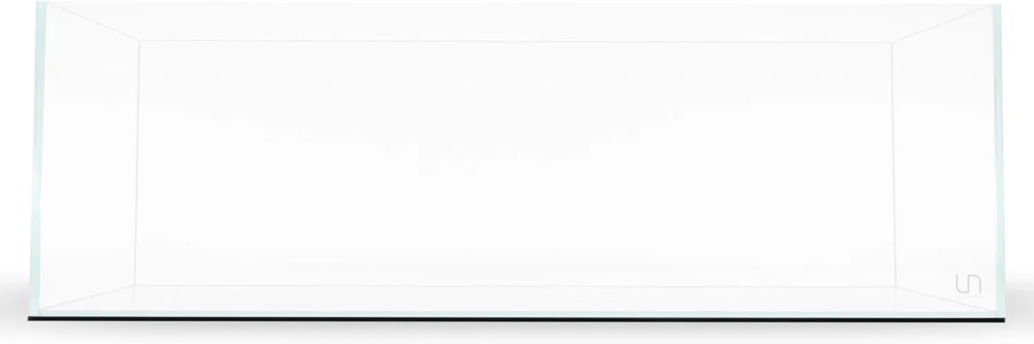 Ultum Nature Systems Ultra Clear Rimless Aquarium - Low Iron Glass Fish Tank with 45° Mitered Edges, 5mm-15mm Thick, Leveling Mat Included - 45L, 5mm Glass (17.71x6.69x6.69IN | 45x17x17CM)