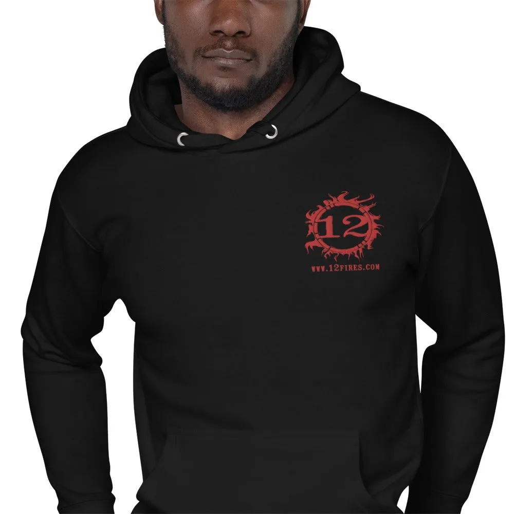Unisex Lightweight Hoodie (Red Logo)