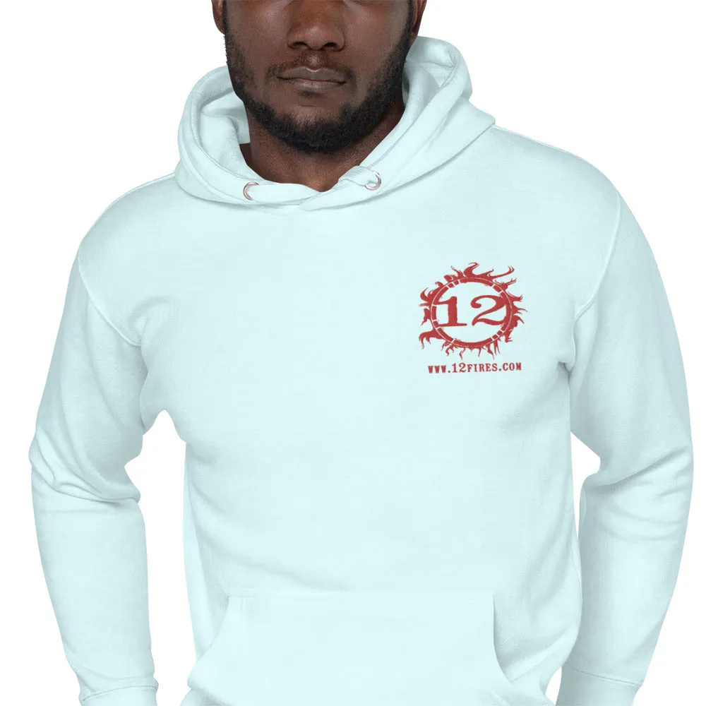 Unisex Lightweight Hoodie (Red Logo)