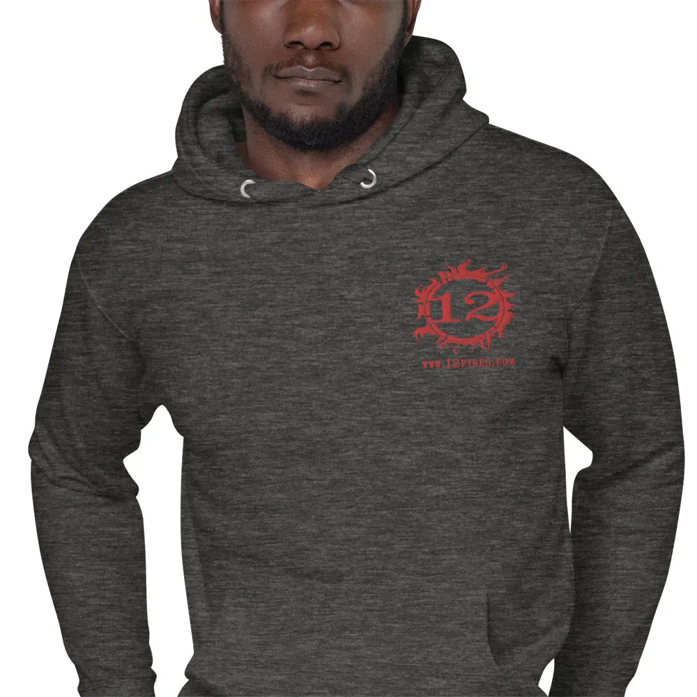 Unisex Lightweight Hoodie (Red Logo)