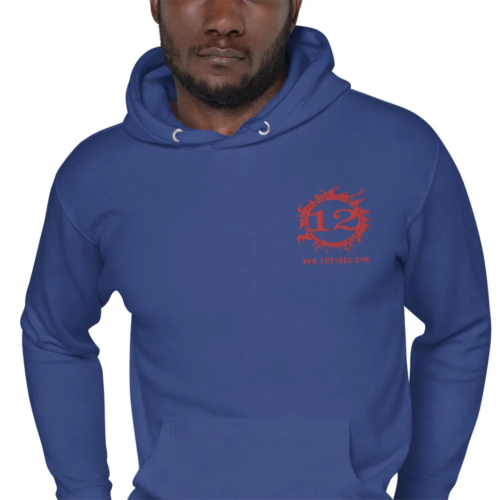 Unisex Lightweight Hoodie (Red Logo)