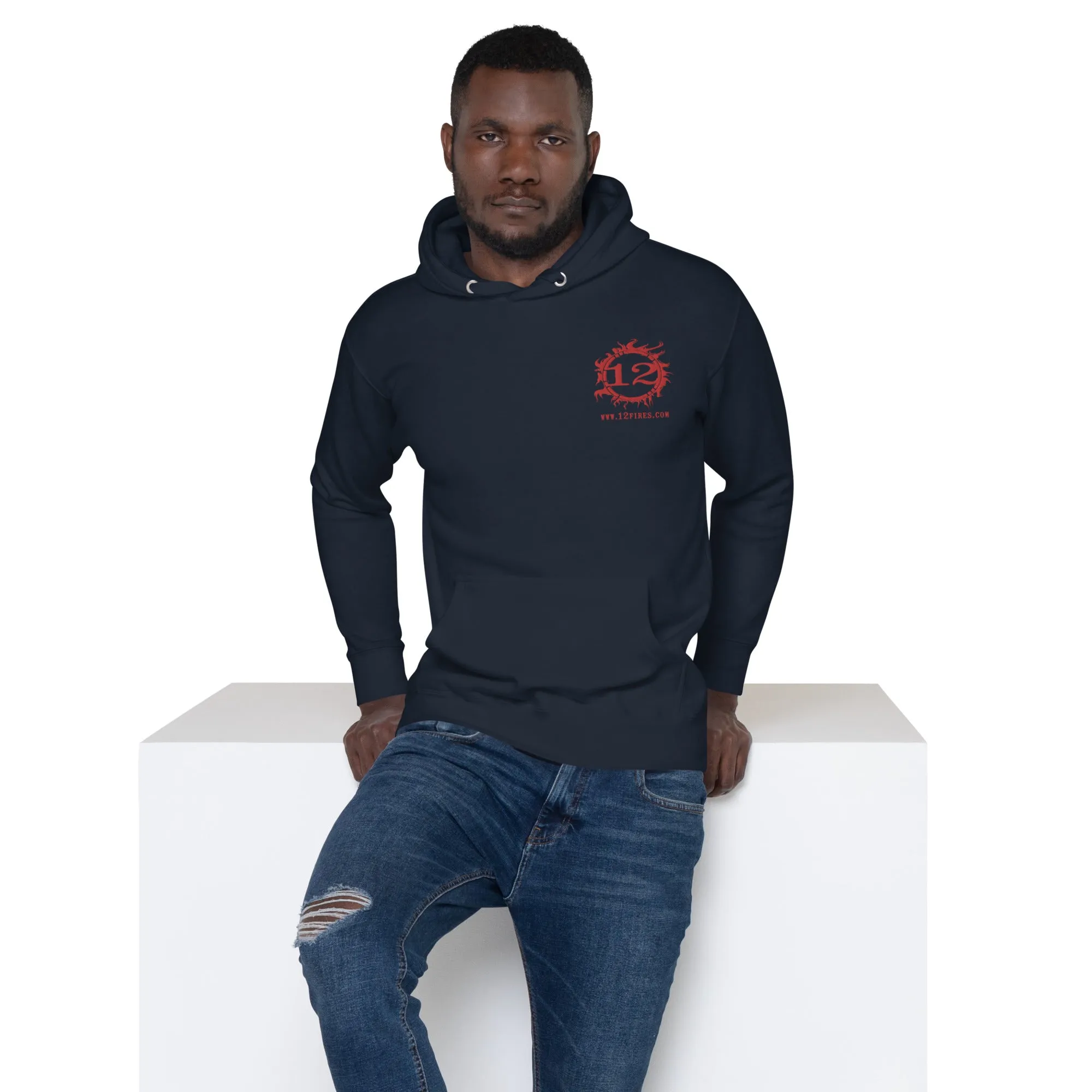 Unisex Lightweight Hoodie (Red Logo)