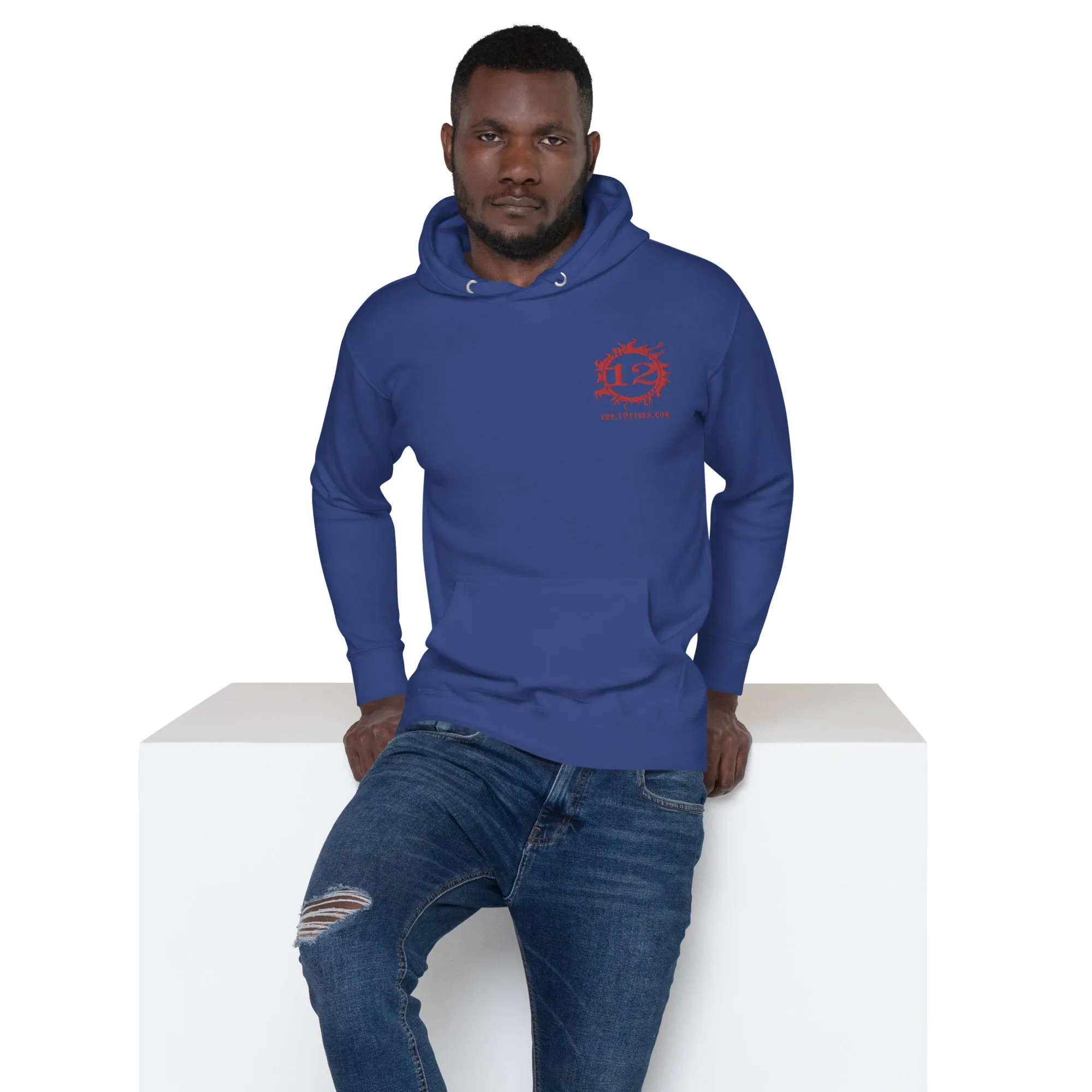 Unisex Lightweight Hoodie (Red Logo)