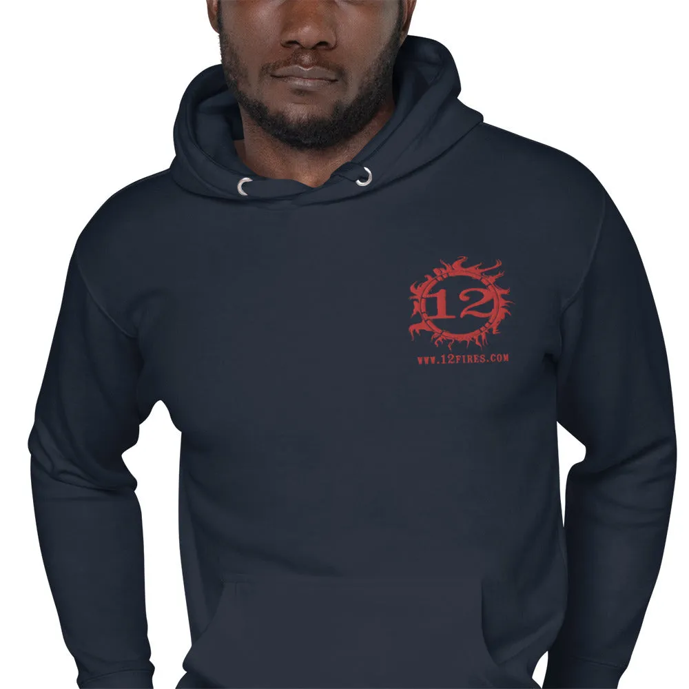 Unisex Lightweight Hoodie (Red Logo)