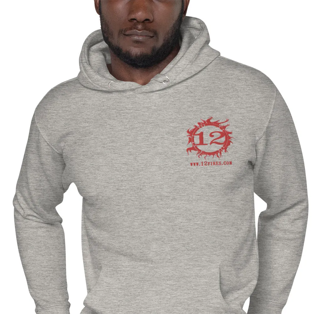 Unisex Lightweight Hoodie (Red Logo)