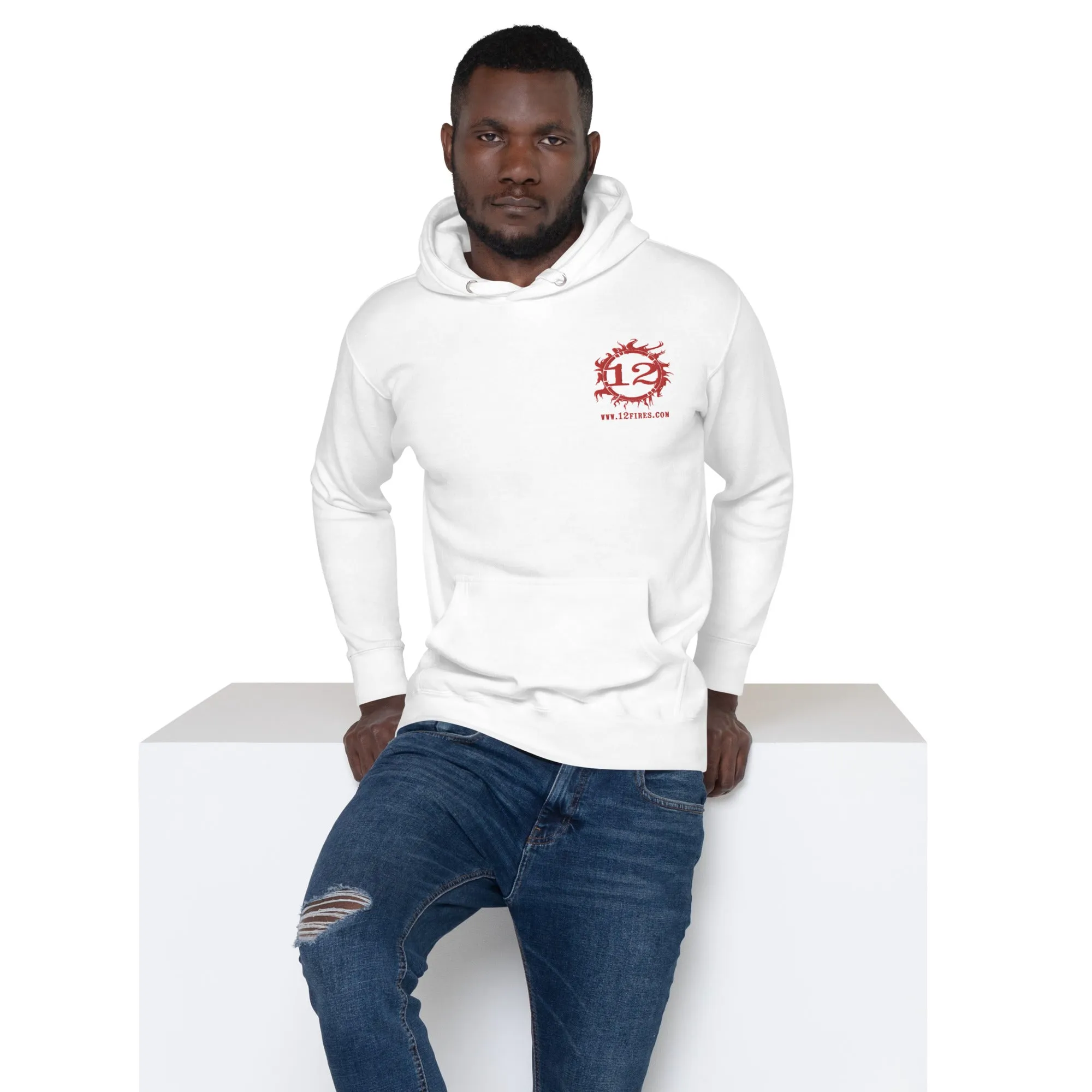 Unisex Lightweight Hoodie (Red Logo)
