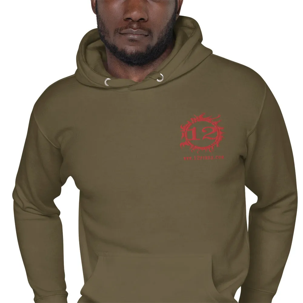 Unisex Lightweight Hoodie (Red Logo)