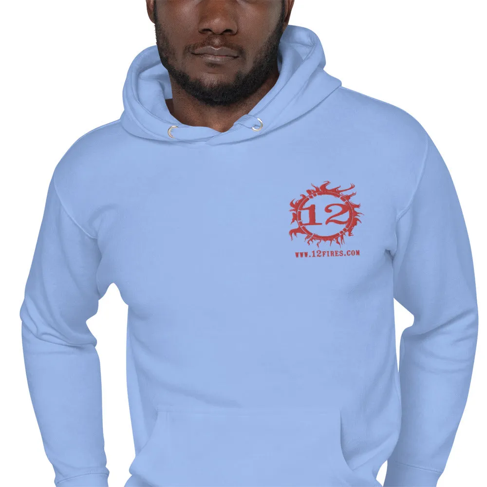 Unisex Lightweight Hoodie (Red Logo)