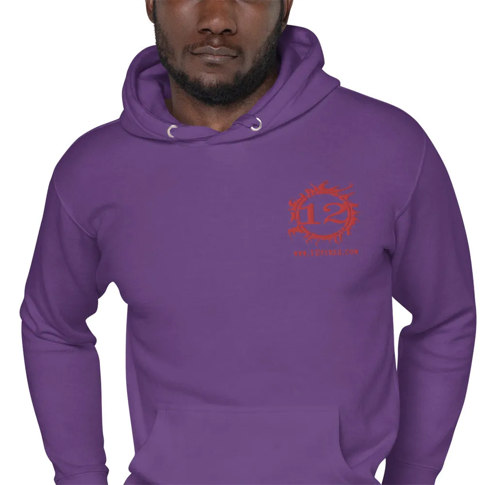 Unisex Lightweight Hoodie (Red Logo)