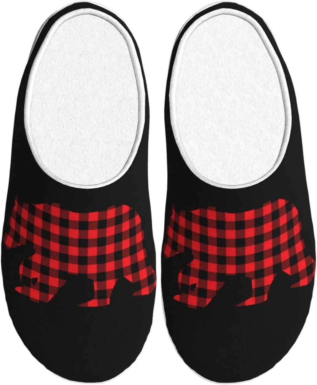 Unisex Warm Slippers Non-Slip Winter Fluffy Slippers Slip-On Plush Slippers Bedroom Slippers House Shoes For Men Women