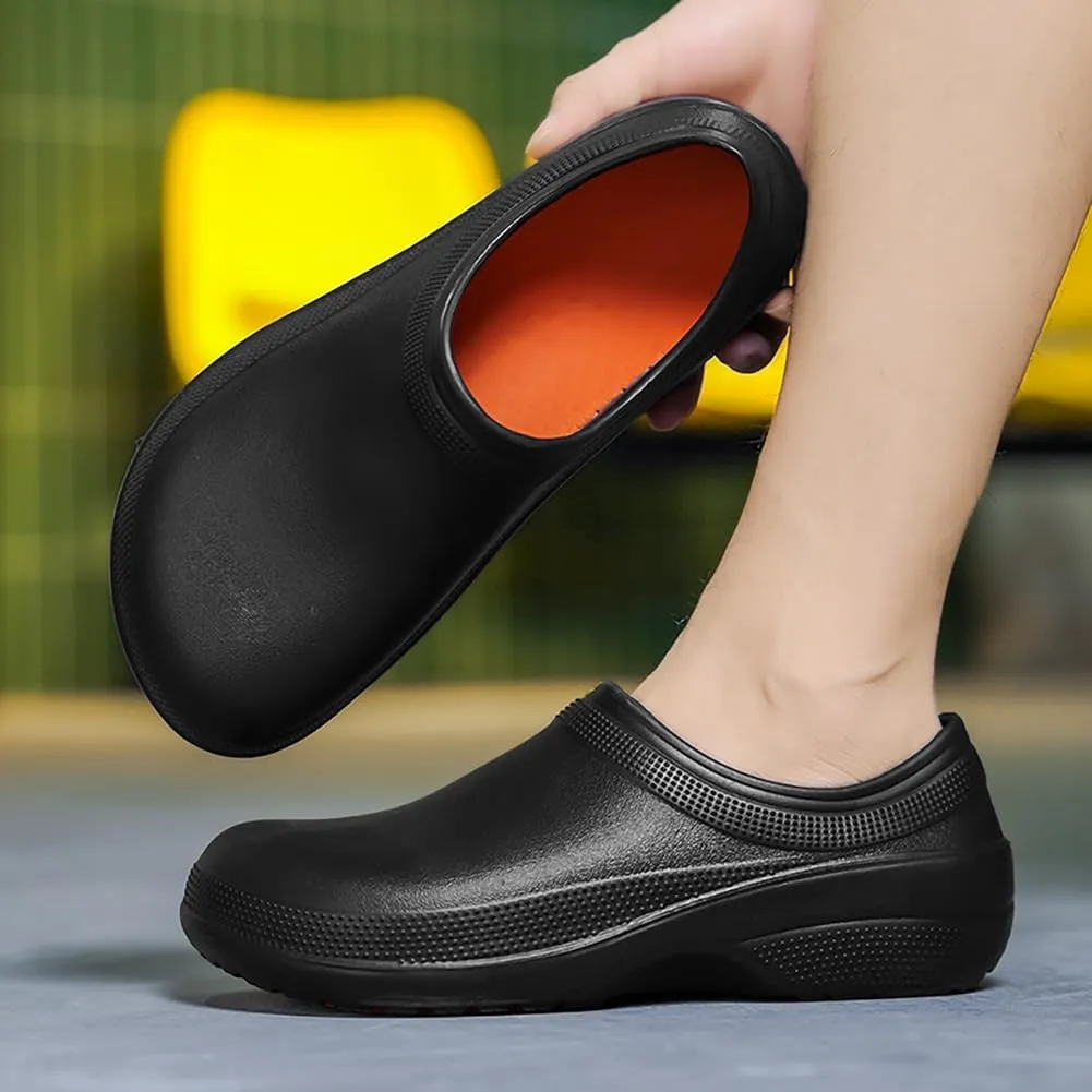 Unisex Work Shoes Chef Special Waterproof Oil-Proof Anti-Skid Shoes Kitchen Care Medical Shoes